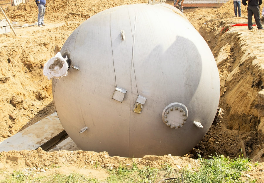 installing tank under the ground
